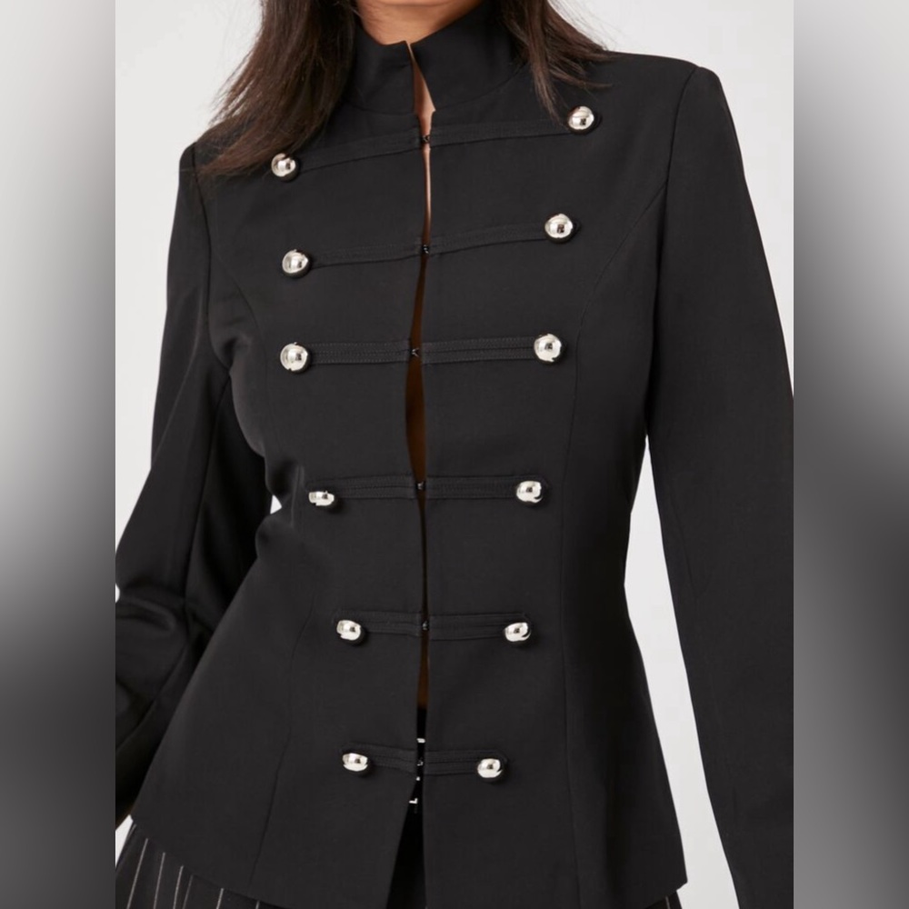 ❌SOLD❌ Mock Neck Double-Breasted Blazer